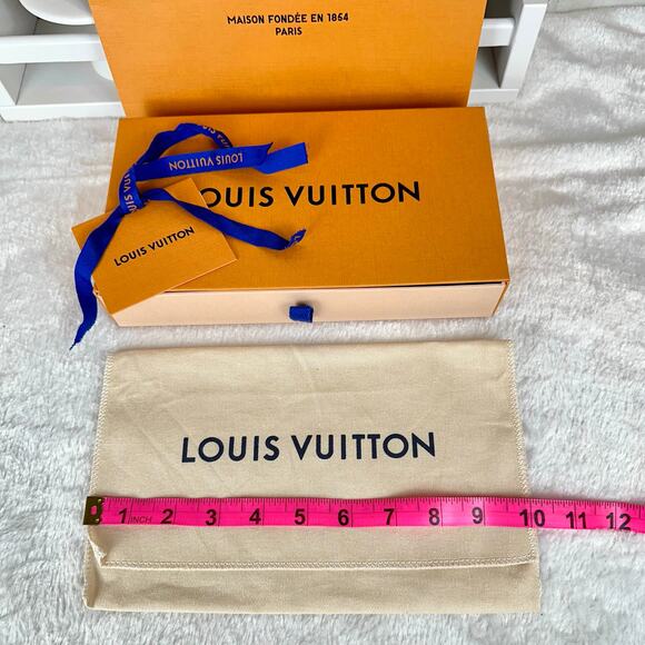 Louis Vuitton Dust Bag, Box, shopping bag, gift card set for LONG WALLET NICE! - Picture 6 of 7